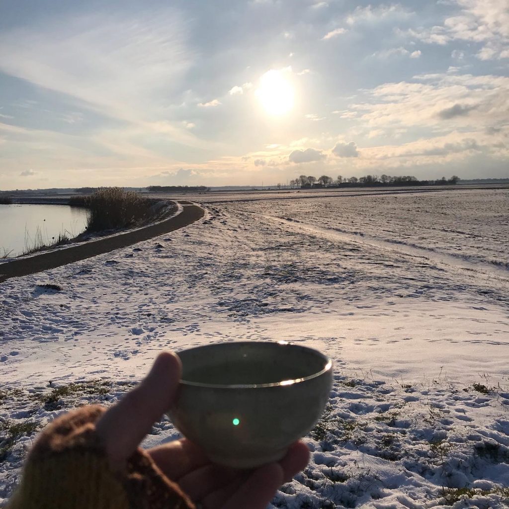 Thee in de sneeuw, Eempolder
